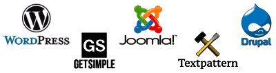 I migliori CMS OpenSource CMS: Wordpress - Joomla! - Drupal - Get Simple - Textpattner
